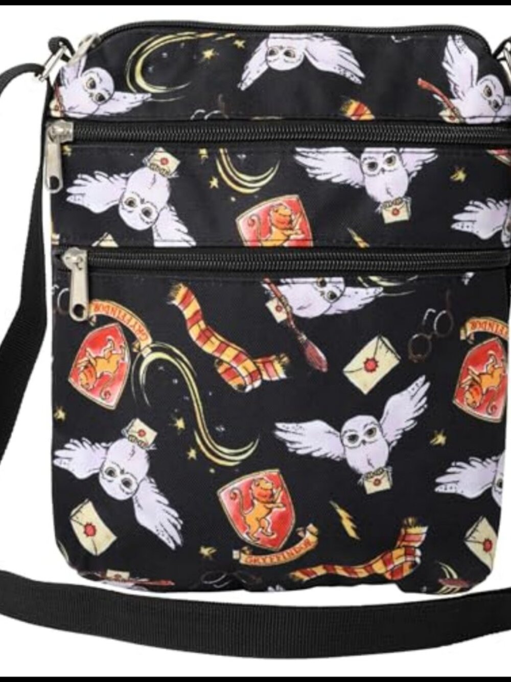 Harry Potter Crossbody Bag Gryffindor AOP Shoulder Purse Travel Wizard